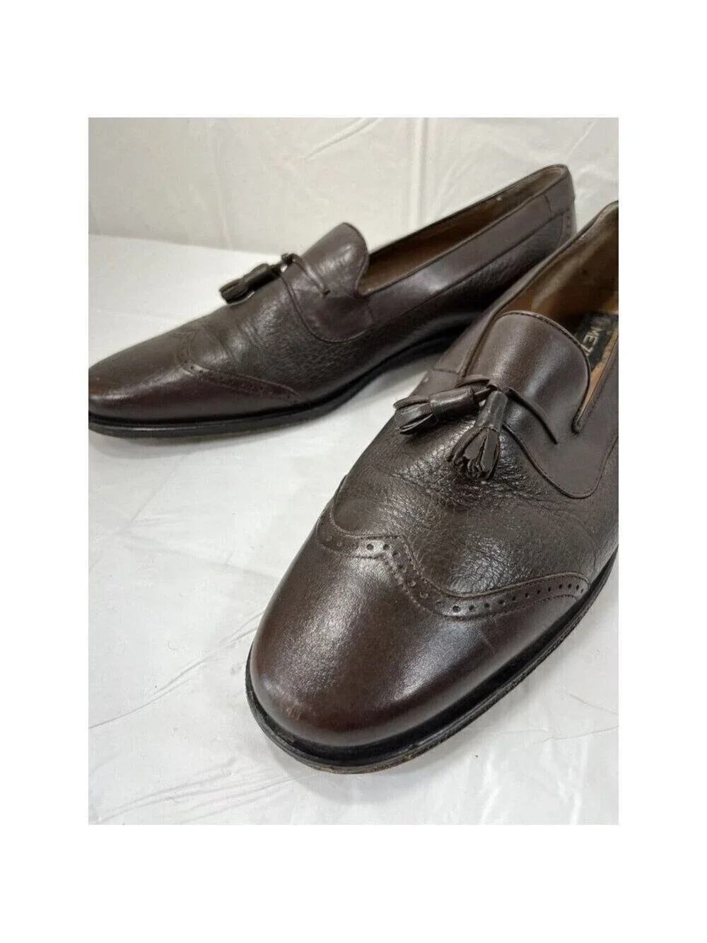Mezlan Nicholas Tassel Loafers Brown Leather Nicholas Men's 11 M spain